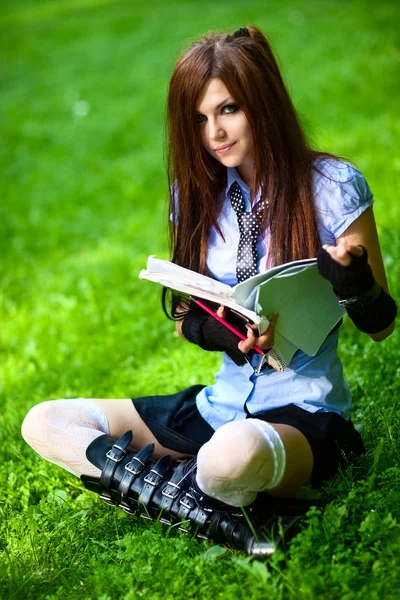 Young schoolgirl — Stock Photo, Image