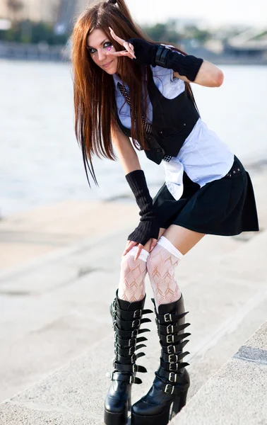 Young schoolgirl — Stock Photo, Image