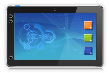 dokunmatik yüzey bilgisayar veya tablet pc