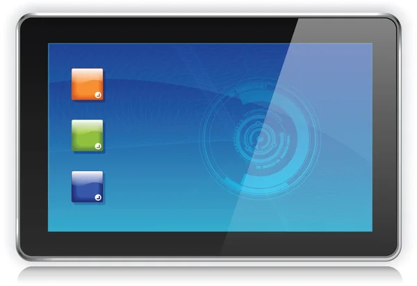 Touchpad ordinateur ou tablette PC — Image vectorielle