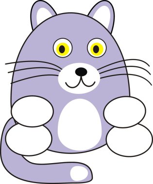 Cartoon cat clipart