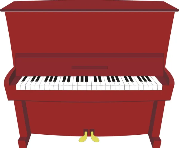Kreslený klavír — Stockový vektor