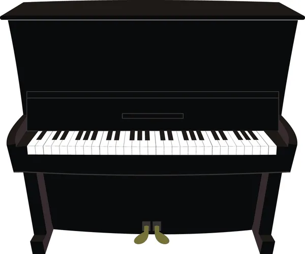 Cartone animato pianoforte nero Vettoriale Stock