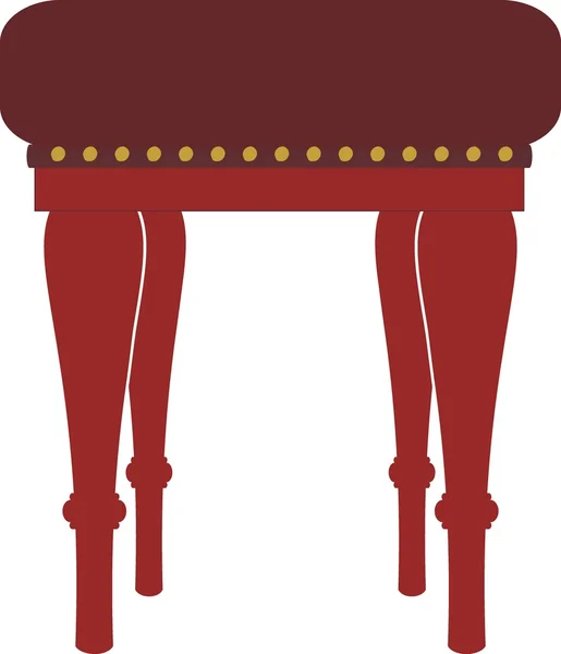Chaise en cuir dessin animé — Image vectorielle