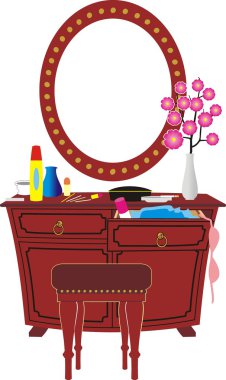 Cheval and women's accessories clipart