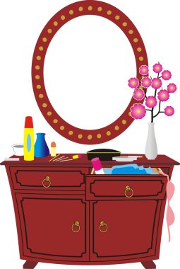 Cheval and women's accessories clipart