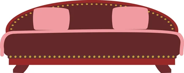 Dřevěná postel kreslené — Stockový vektor