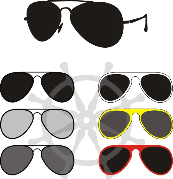 Raccolta di occhiali - una moda, uno sport Vettoriali Stock Royalty Free