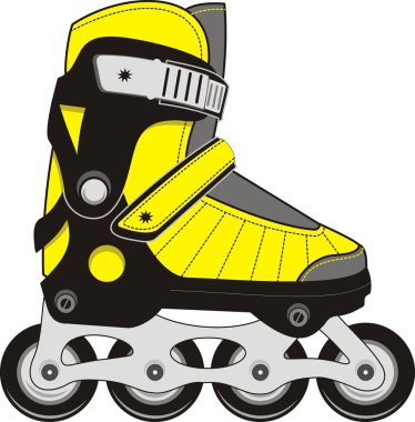 Extreme Sports Roller Skates clipart
