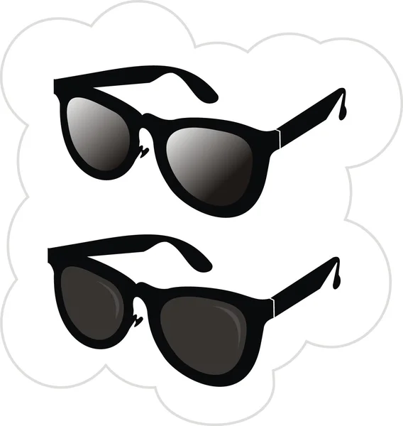 Las gafas de sol en la moda 2010 año . — Archivo Imágenes Vectoriales