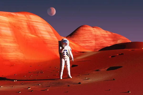 Na Marsie — Zdjęcie stockowe