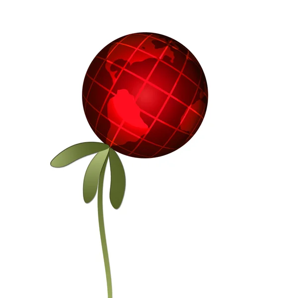 Абстрактный растительный шар — стоковое фото