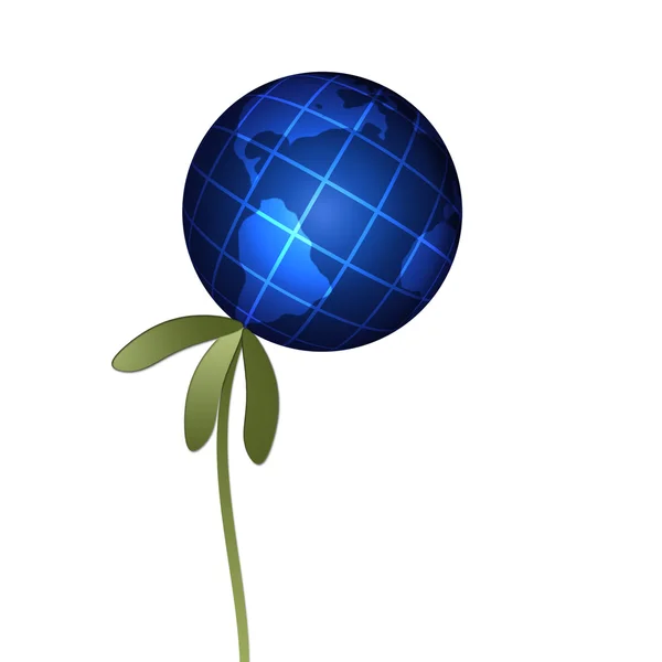 Abstrato globo vegetal — Fotografia de Stock