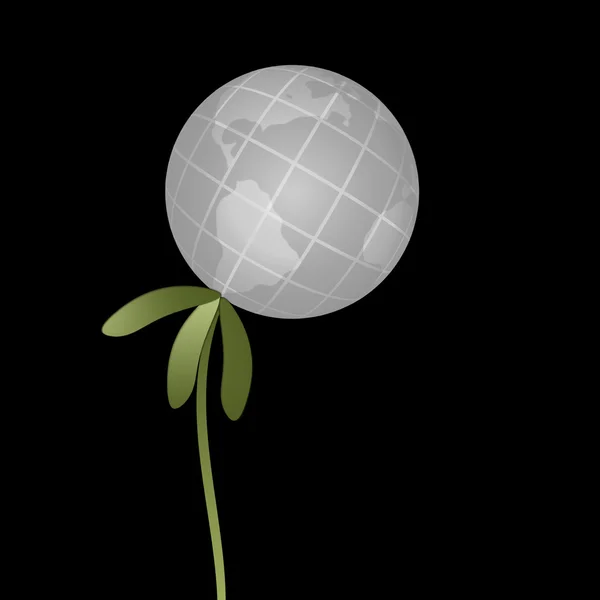 Abstrato globo vegetal — Fotografia de Stock