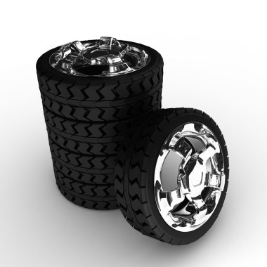 Car's wheels clipart