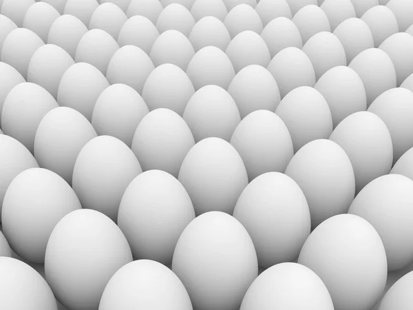 Eieren over witte achtergrond — Stockfoto