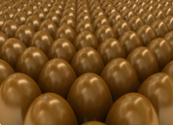 Csokoládébol készitet tojások — Stock Fotó