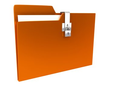 Folders over white background clipart