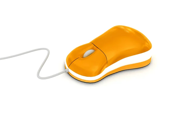 Computador mouse sobre fundo branco — Fotografia de Stock