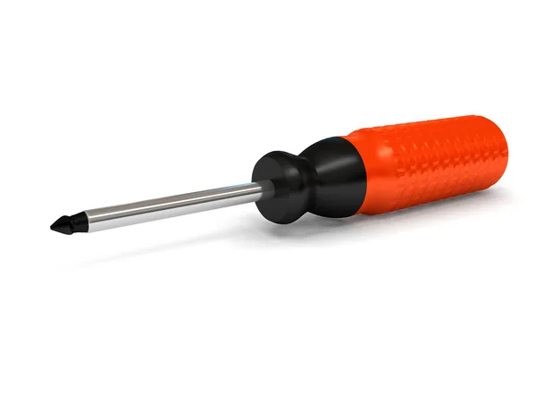Screwdriver over white background — Stock Photo, Image