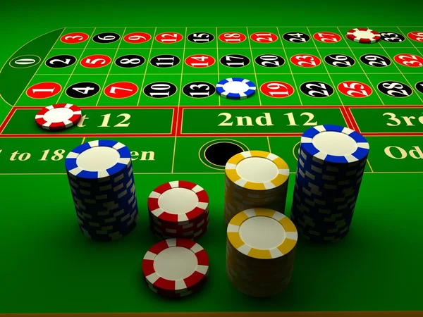 Рулетка казино — стоковое фото