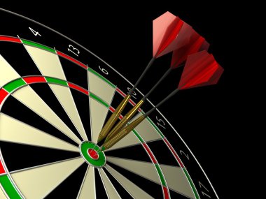 Darts game clipart