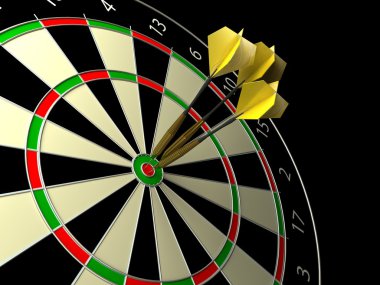 Darts game clipart