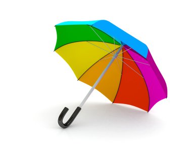 Color umbrella clipart