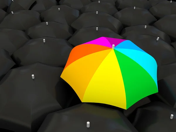 Renkli şemsiye — Stok fotoğraf