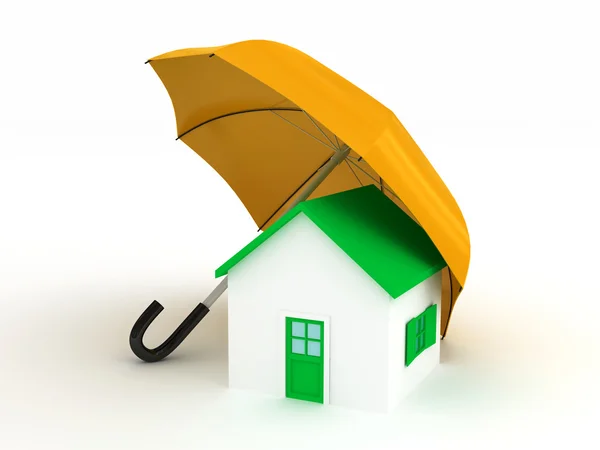 Home under umbrella — Stock Photo, Image