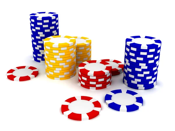 Casino Roulette chips — Stockfoto
