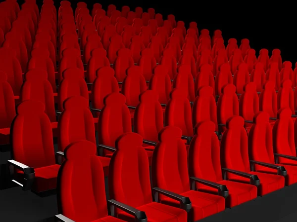 Movie Theater Seats — Stock Photo, Image