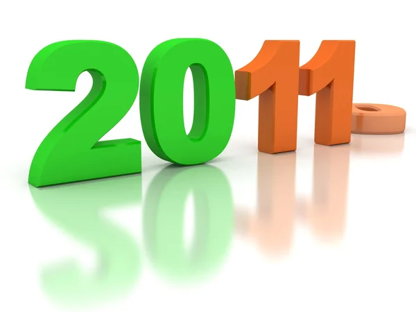Új év 2011 koncepció — Stock Fotó