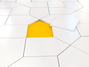 Beyaz Saray bulmaca üzerinde turuncu