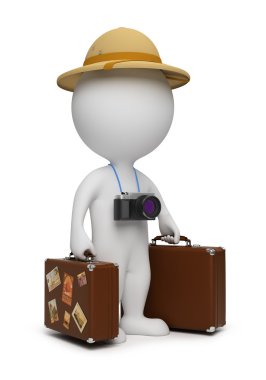 3d small - tourist clipart