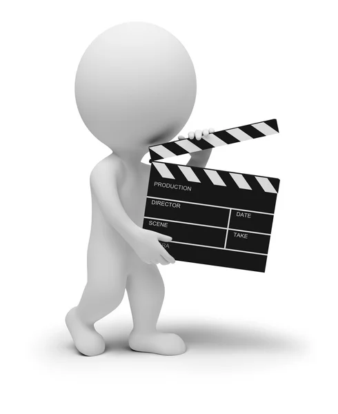 3d small - clapper — Stock Photo, Image