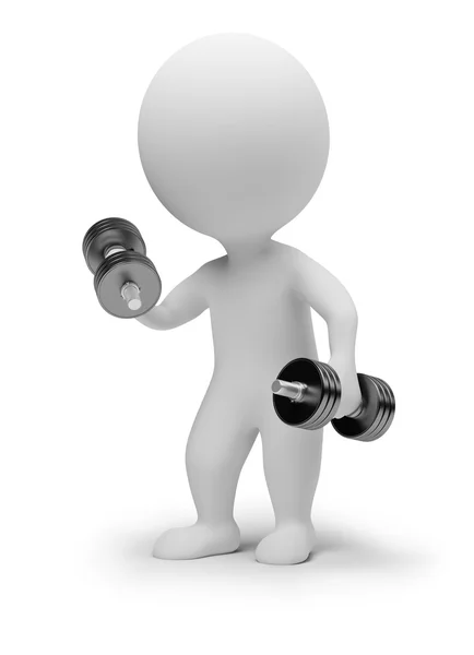 3d small - dumbbells — Stock Photo, Image
