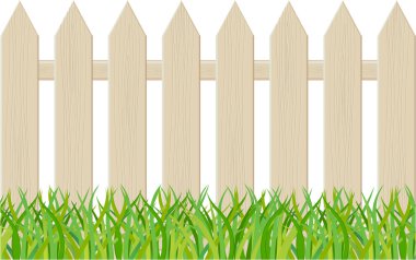 The fence isolated on a white background clipart