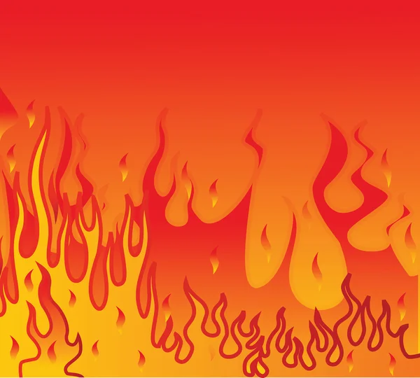 火のある抽象的な背景 — ストックベクタ