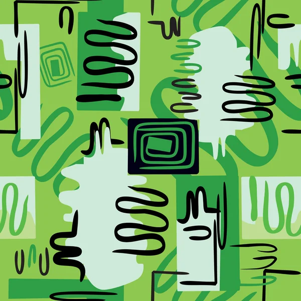 Grüne abstrakte nahtlose Hintergrund — Stockvektor