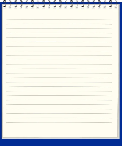 Un cuaderno puro. Ilustración vectorial — Vector de stock