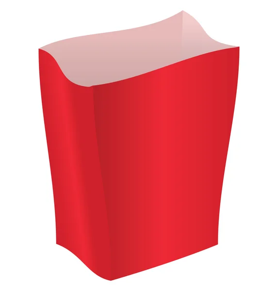 Rot gestreiftes Paket — Stockvektor