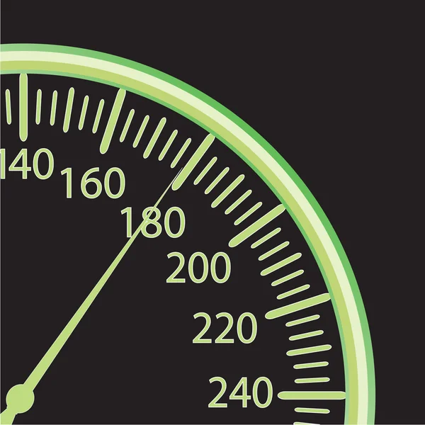 stock vector Vector illustration of a speedometer