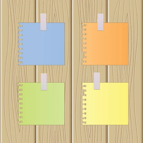 Τα πολύχρωμα φύλλα χαρτιού — Διανυσματικό Αρχείο