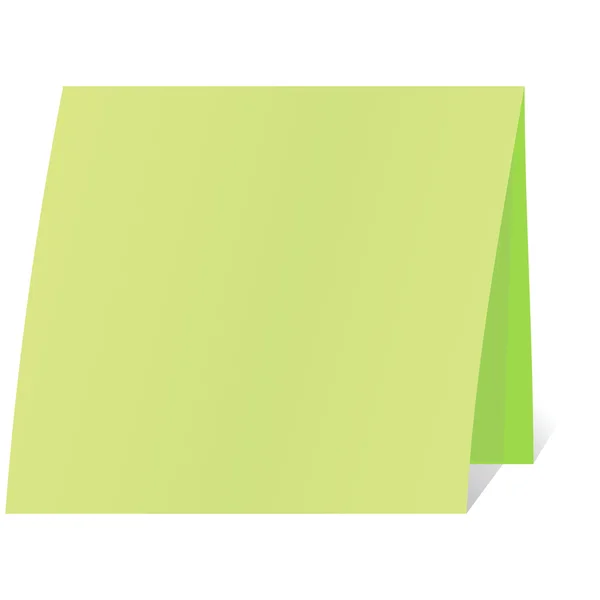 Паперовий чистий лист - картка — стоковий вектор