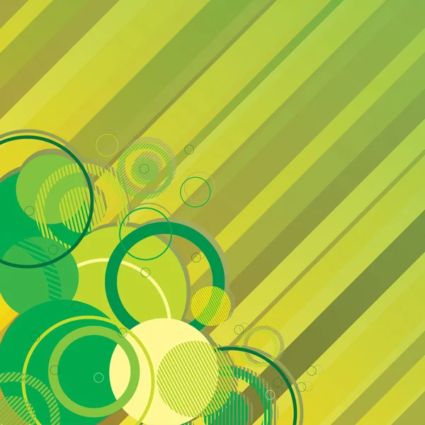 Şık yeşil afiş. vektör çizim — Stok Vektör