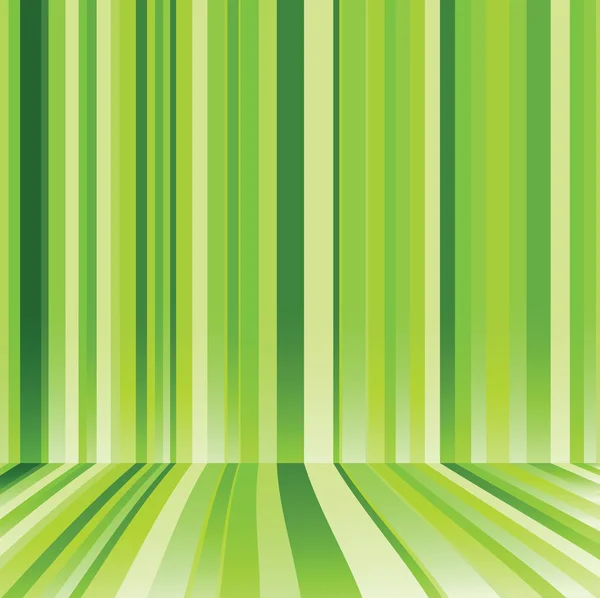 Gestreepte achtergrond in groene kleur — Stockvector