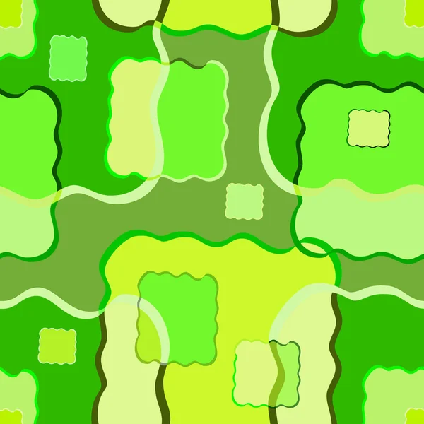Abstract naadloze in groene kleur — Stockvector