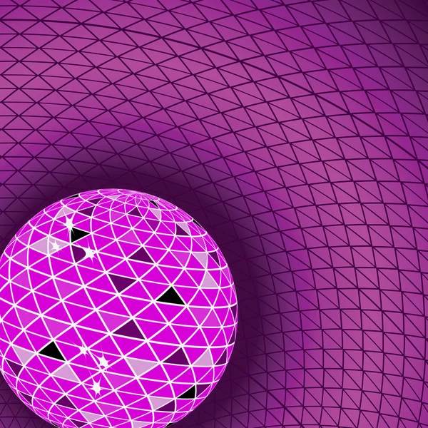 Kırmızı bir disko topu. vektör çizim — Stok Vektör