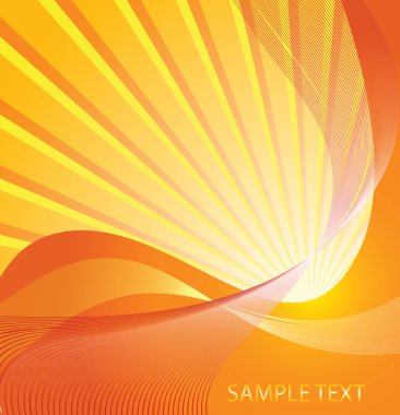 Sunburst with a place for your text clipart